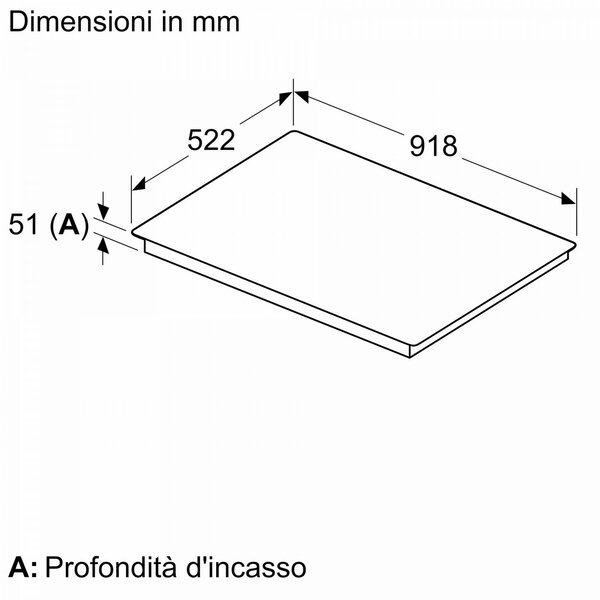 Bosch Piano Cottura Induzione 5 Fuochi Larghezza 90 cm in Vetroceramica colore Nero - PIV931HC1E Serie 6