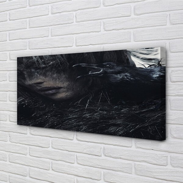Quadro su tela Figura scura 100x50 cm