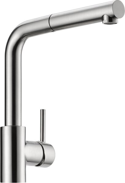 NABER 5011266 Miscelatore monocomando ARCO 2 finitura acciaio inox, bassa pressione