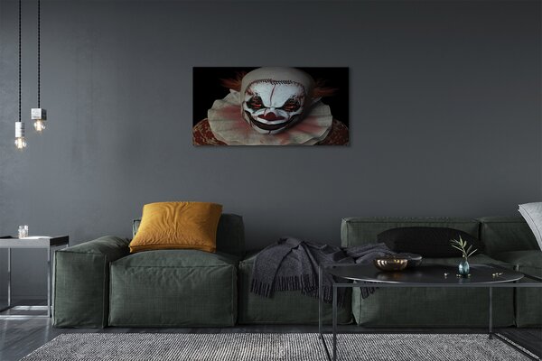 Foto quadro su tela Clown terribile 100x50 cm