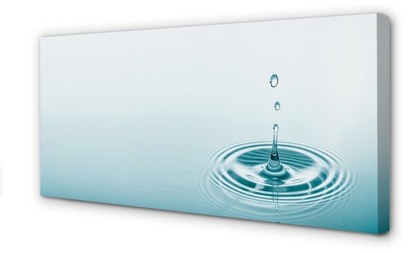 Foto quadro su tela Una goccia d'acqua macro 100x50 cm