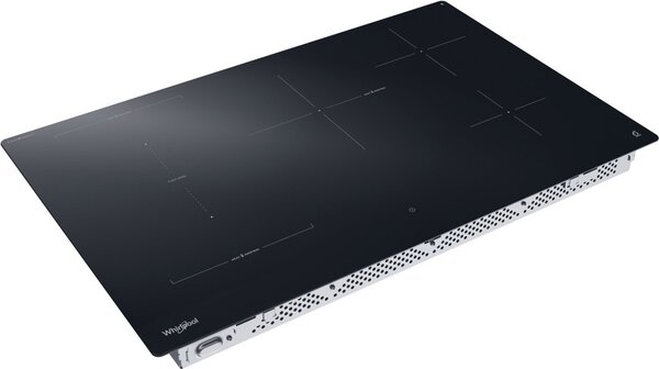 Whirlpool Piano Cottura Induzione 5 Fuochi Larghezza 80 cm in Vetroceramica colore Nero - WTX8017DCF2