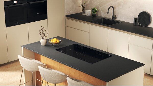 Whirlpool Piano Cottura Induzione 5 Fuochi Larghezza 91 cm in Vetroceramica colore Nero - WEX9024DCFF2