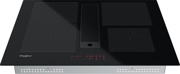 Whirlpool Piano Cottura Induzione con Cappa Integrata 4 Fuochi 65 cm Vetroceramica colore Nero - WVH 1065B