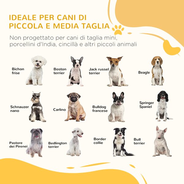 PawHut Cancellino per Cani Pieghevole a 3 Pannelli con Piedini Antiscivolo per Corridoi, Scale e Stanze, in Legno di Pino, 181x35x76cm Marrone | Aosom
