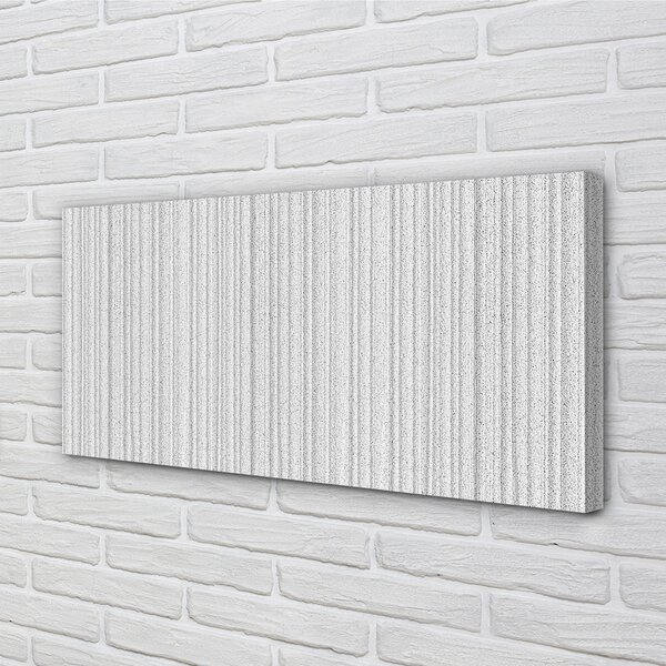 Stampa quadro su tela Strisce irregolari grigie 100x50 cm