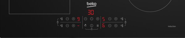 Beko Piano Cottura Induzione da Incasso 4 Fuochi Larghezza 59 cm in Vetro colore Nero - CBIZ2435B