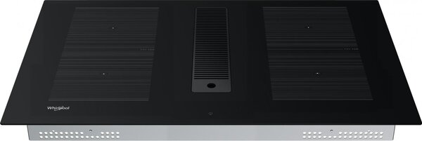 Whirlpool Piano Cottura Induzione da Incasso 4 Fuochi 83 cm con Cappa Cucina Integrata colore Nero - WVHF83BB