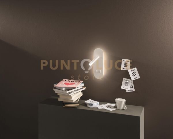 Applique plate a led bianco led 8w 3000k 560lm orientabile