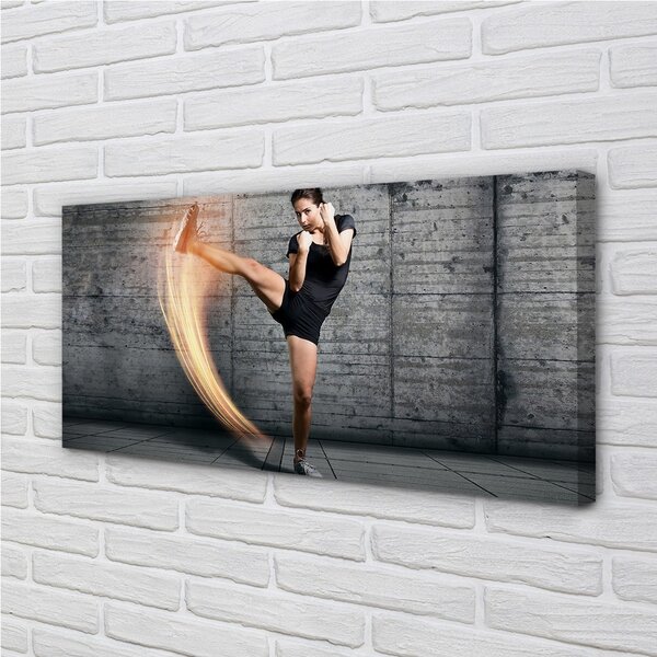 Quadro su tela Esercizio della donna 100x50 cm
