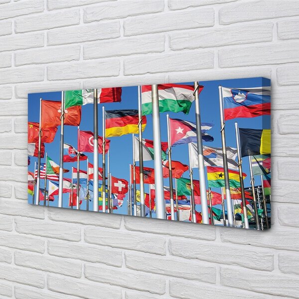 Quadro su tela Bandiera 100x50 cm