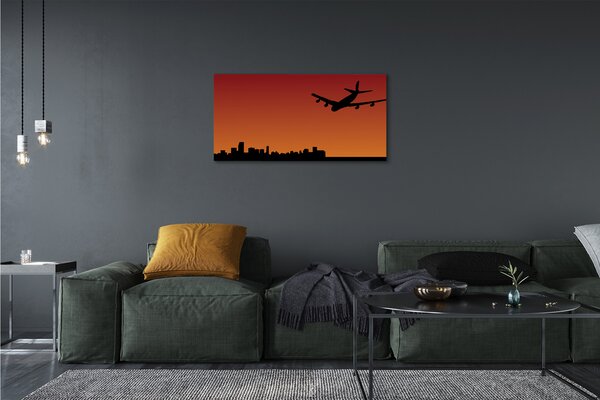 Stampa quadro su tela Piano cielo 100x50 cm