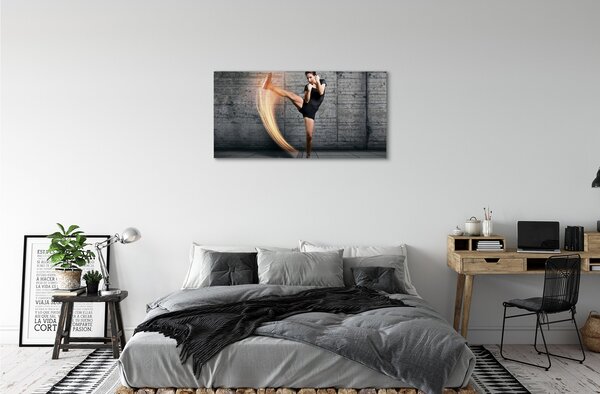 Quadro su tela Esercizio della donna 100x50 cm