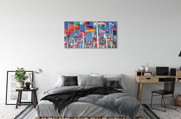 Quadro su tela Bandiera 100x50 cm