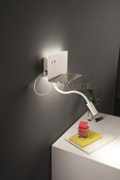 Applique mensola stan a led bianco 8,5w 3000k 560lm l.20cm