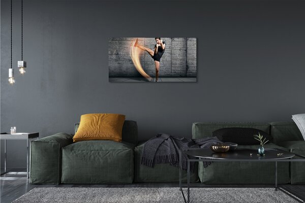 Quadro su tela Esercizio della donna 100x50 cm