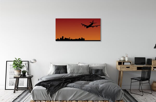 Stampa quadro su tela Piano cielo 100x50 cm