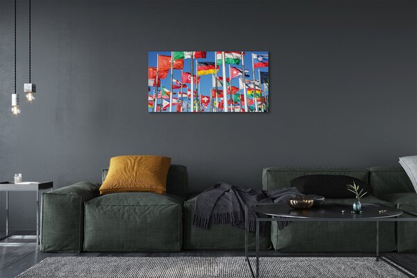 Quadro su tela Bandiera 100x50 cm