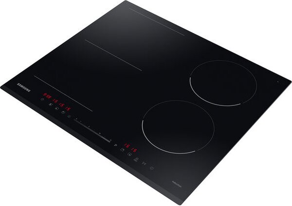 Samsung Piano cottura Induzione Elettrico 3 Fuochi da Incasso Larghezza 59 cm in Vetroceramica colore Nero - NZ64R3747BK