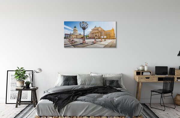 Quadro su tela Germania Square Berlino Cattedrale 100x50 cm