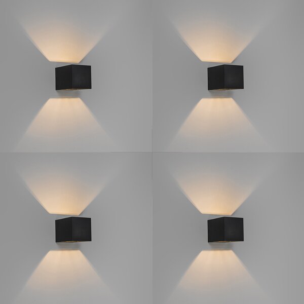 Set di 4 applique moderne nere - Transfer