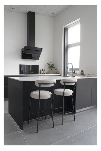 Sgabello da bar bianco (altezza seduta 65 cm) Badalona - House Nordic