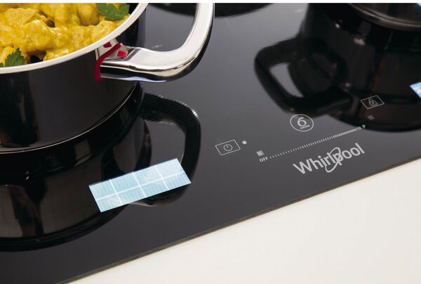 Whirlpool Piano cottura Induzione Elettrico 8 Fuochi da Incasso Larghezza 77 cm Funzione Flexicook / 6 Senso Chef Control in Vetroceramica colore 