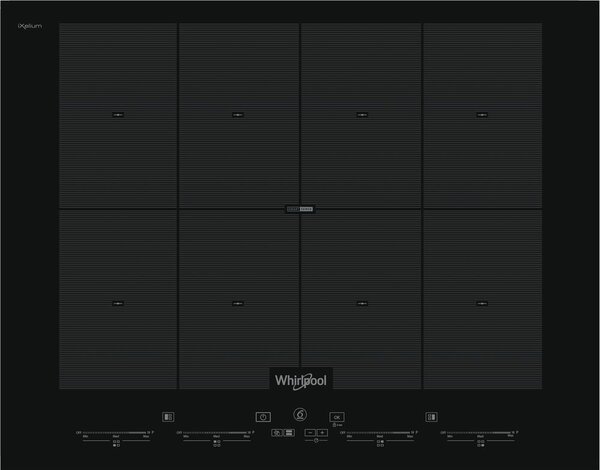 Whirlpool Piano Cottura Induzione Elettrico 4 Fuochi Larghezza 60 cm in Vetroceramica colore Nero - SMO 658C/NE