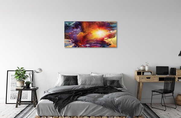 Quadro su tela Disegni frattali astratti 100x50 cm