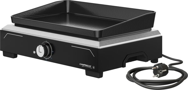 Campingaz Piastra elettrica in Ghisa Bistecchiera Rettangolare Potenza 2100 Watt Piastra liscia Termostato - 2198523 Plancha Electric 1 XD