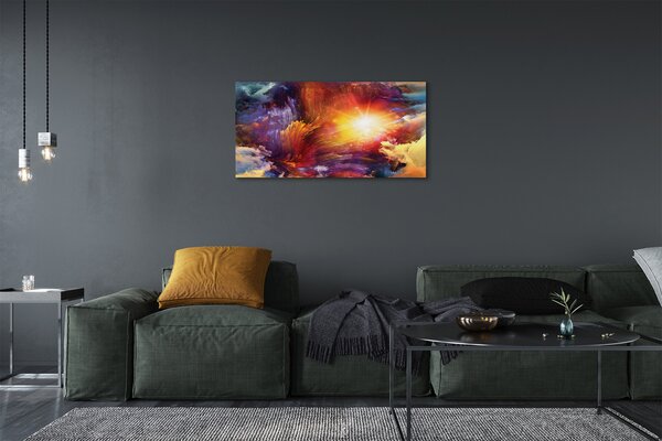 Quadro su tela Disegni frattali astratti 100x50 cm