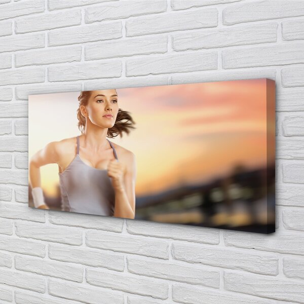 Quadro su tela Donna Paradiso 100x50 cm