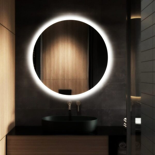 Specchio bagno rotondo Ø70 cm retroilluminato led KASAR-70 - KAMALU