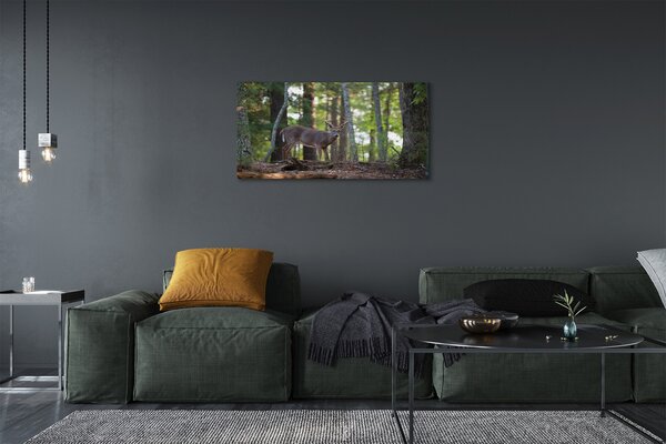 Quadro su tela Forest Jeleń 100x50 cm