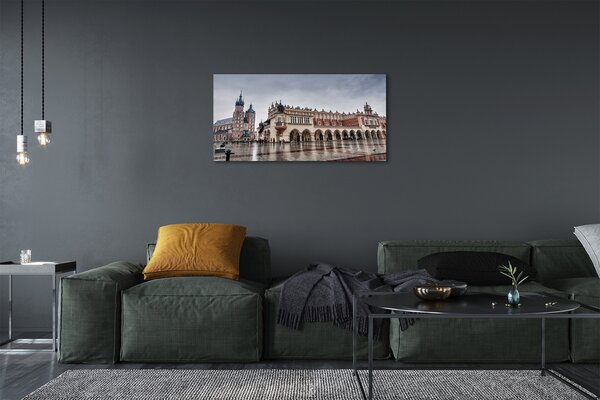 Quadro su tela Pioggia di chiesa più vestita di Cracovia 100x50 cm