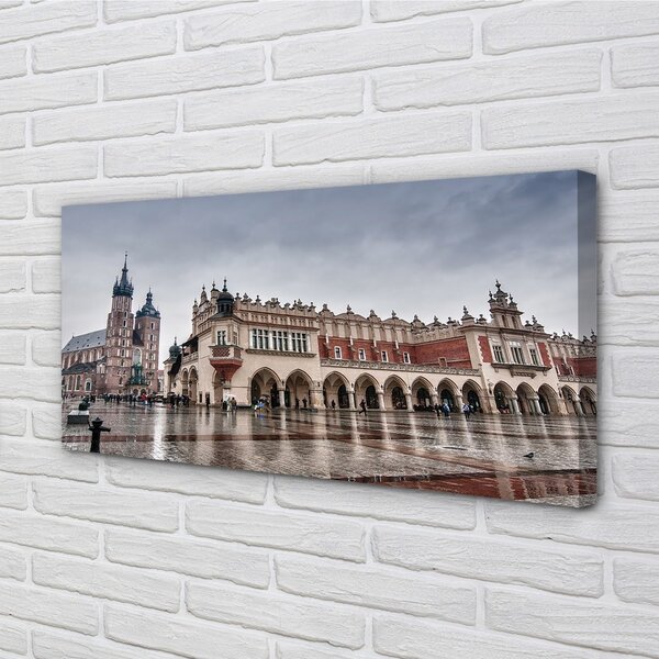 Quadro su tela Pioggia di chiesa più vestita di Cracovia 100x50 cm
