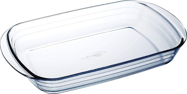 O cuisine Pirofila da Forno in Vetro Temperato Rettangolare 33 x 20 cm colore Trasparente