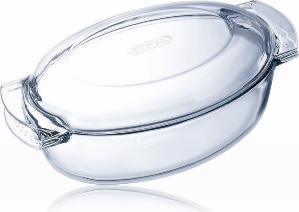 Pyrex Pirofila da Forno in Vetro Temperato Ovale Capacit 4.5 Litri colore Trasparente