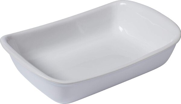 Pyrex Pirofila da Forno in Ceramica Rettangolare 33 x 23 cm colore Bianco - Supreme