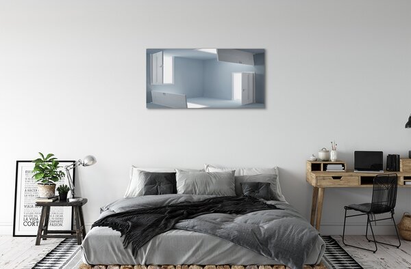 Quadro su tela Porta 3d 100x50 cm