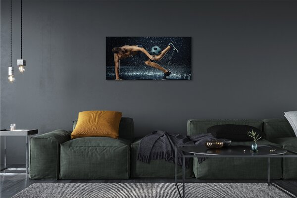 Quadro su tela Pioggia uomo 100x50 cm