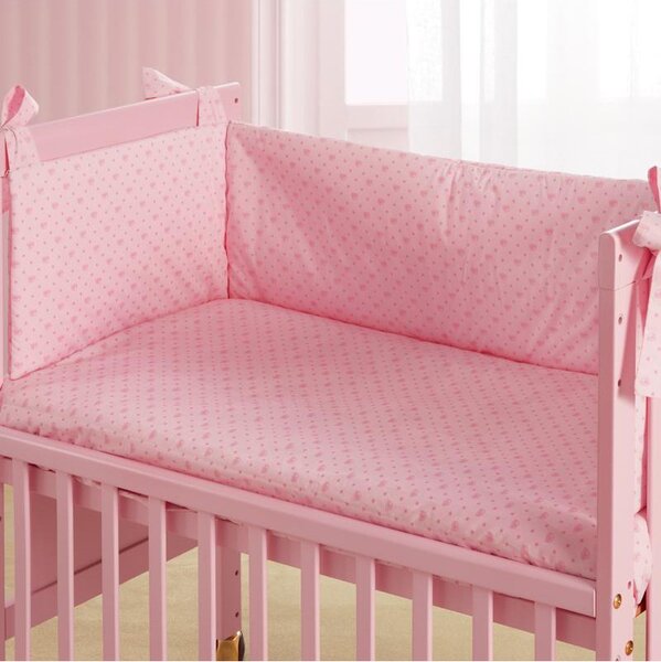 NANAN Piumone e Paracolpi per Lettino Mini Me e Co-Sleeping Set in Cotone colore Rosa
