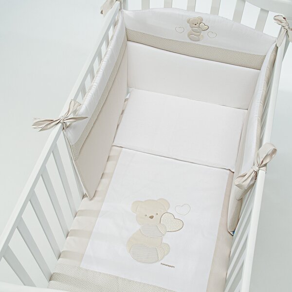 Foppapedretti Piumone Lettino Set 3 Pezzi Dolcecuore colore Beige - 279174