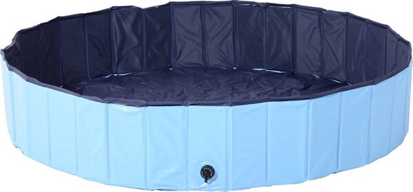 AllMyPets Piscina Pieghevole per Cani in PVC Azzurro 160x30cm xH - D01015BU