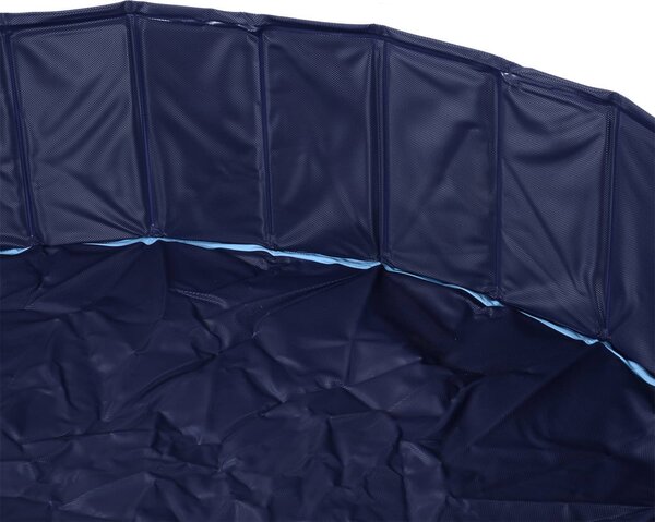 AllMyPets Piscina Pieghevole per Cani in PVC Azzurro 160x30cm xH - D01015BU