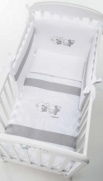 Foppapedretti Piumone Lettino Set 3 Pezzi Piccoli Amici colore Grigio - 9900279180