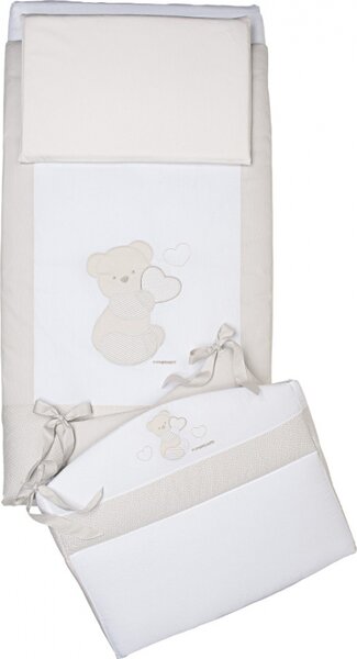 Foppapedretti Piumone Lettino Set 3 Pezzi Dolcecuore colore Beige - 279174