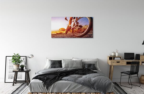 Quadro su tela Mountain Bike West 100x50 cm