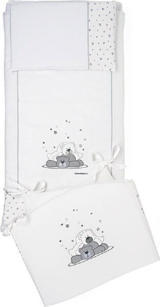 Foppapedretti Piumone Lettino Set 3 Pezzi Dolcestella colore Bianco - 9900279140