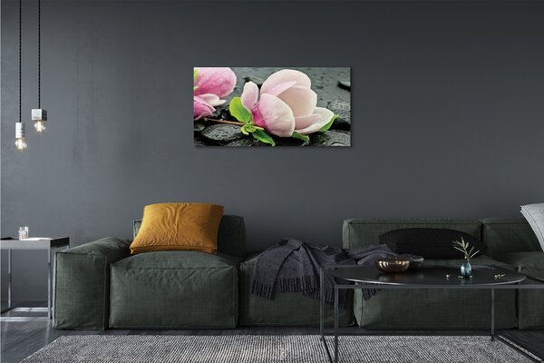 Quadro su tela Pietre magnolia 100x50 cm